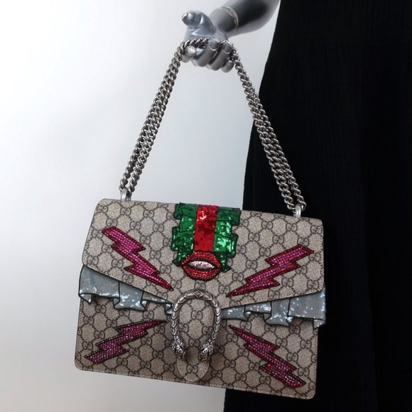 Gucci Handbags - Gucci Dionysus Sequin Embroidered GG Supreme